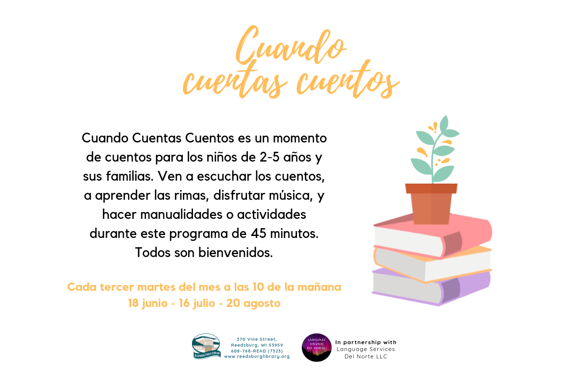 Cuando cuentas cuentos | Reedsburg Public Library